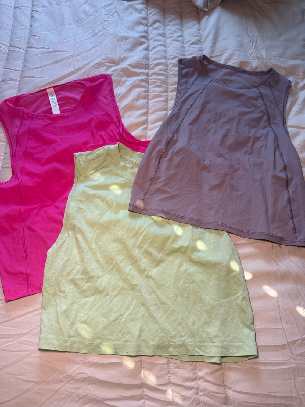 Women’s Lululemon running Tank Top - Pink, Lime, purple